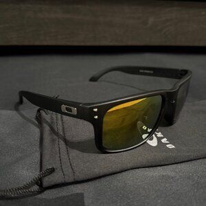Oakley Holbrook Mens Sunglasses 9102 Gold Reflective Lenses